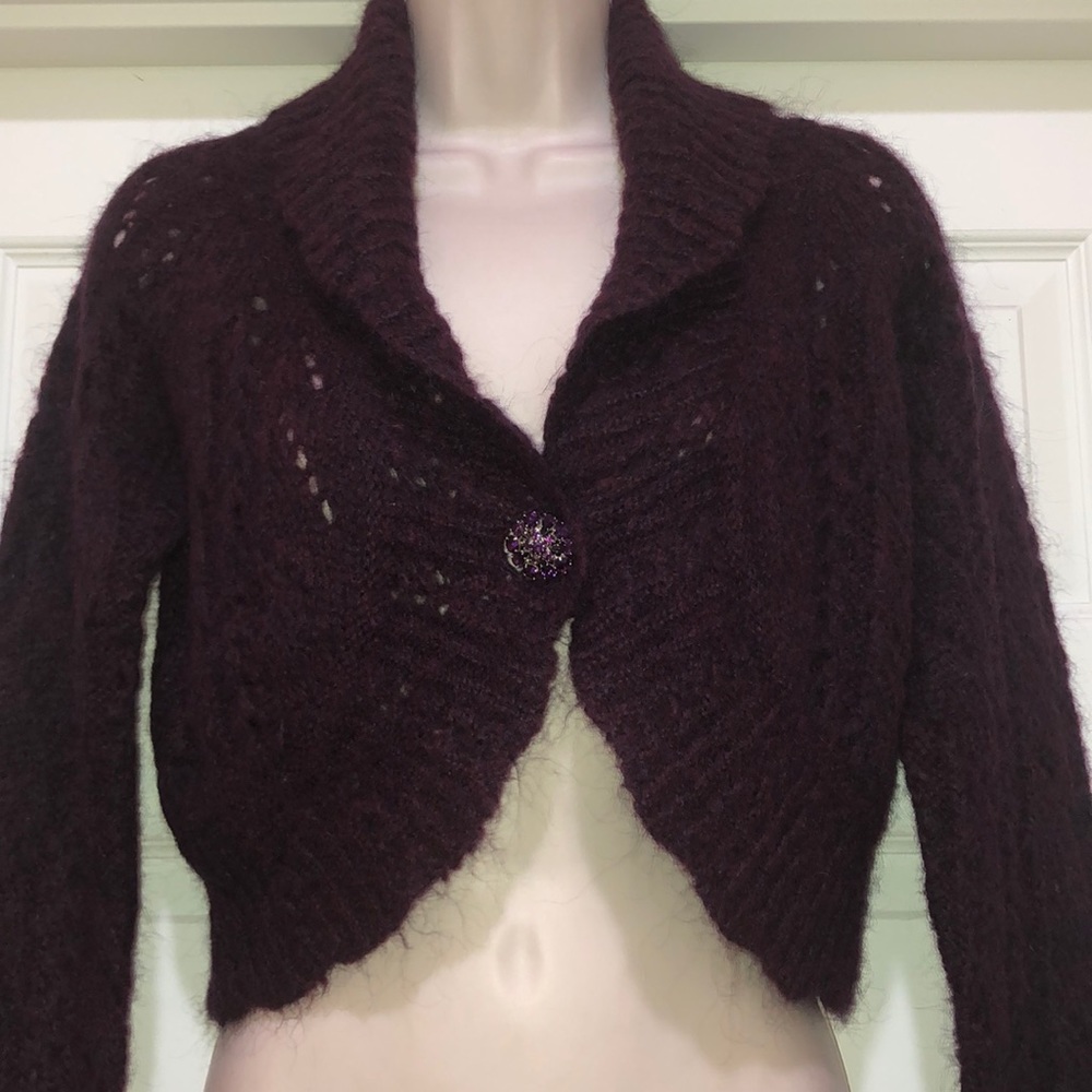 Like New Loft Ann Taylor PurpleCrop Jacket Size MP